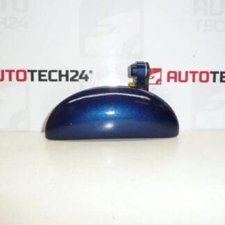 Left front door handle Citroën C1 Peugeot 107 blue met. 9101AK