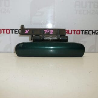 Right rear door handle Citroën Xsara green metallic 9101N5