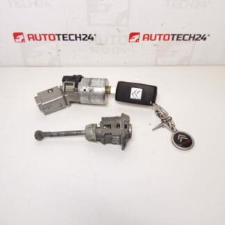 Set of locks and 1 key Citroën Peugeot 4162KF 4162KC