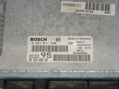 ECU Bosch EDC15C2 virgin 9652386080 0281011340