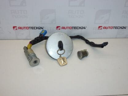 Peugeot 206 lock set 1 key 4162EZ 4162NR