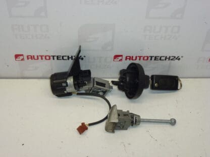 Set of locks plus one key Peugeot 207 4162KF 4162NW