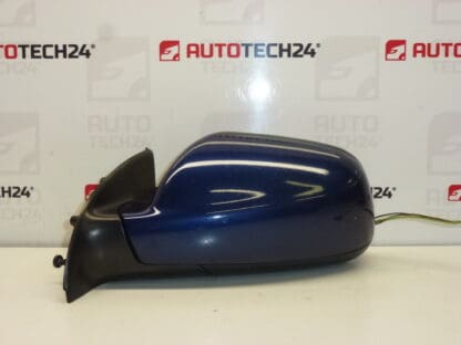 Left mirror Peugeot 307 blue metallic 8149AW