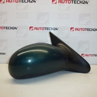 Right rearview mirror green metallic Peugeot 406 8149T1