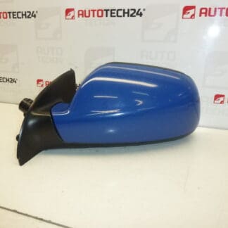 Left mirror Peugeot 307 blue EQJB 8149AW