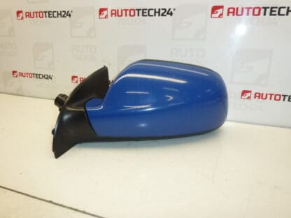 Left mirror Peugeot 307 blue EQJB 8149AW