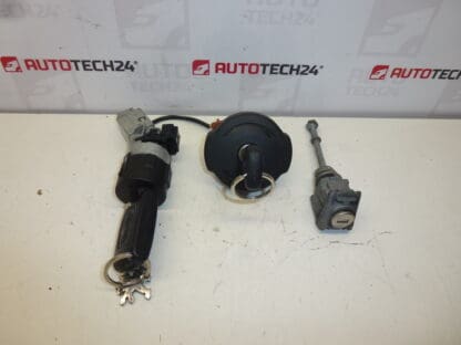 Set of locks and 2 keys Citroën Peugeot 4162SS 4162KF 4162XT