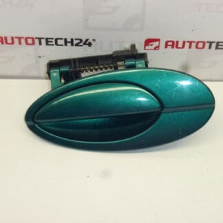 Left rear door handle Citroën C5 I and II 9631831077 9101S7 green