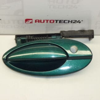 Left front door handle Citroën C5 I and II 9634766077 9634765877 green