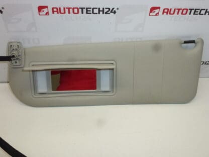 Sun visor Citroën C8 Peugeot 807, lighting - left 8143GN