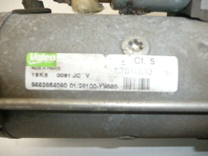 Starter 62 thousand. km Valeo CL5 1.6 HDI 9662854080 - Image 2