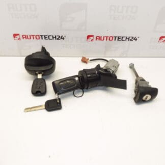 Set of locks plus two keys Peugeot 207 4162KF 4162NW